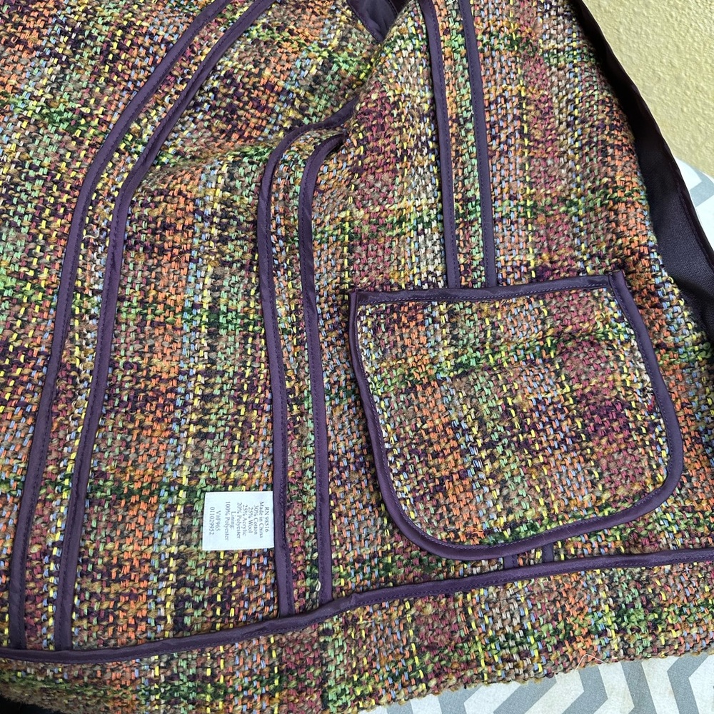 Coldwater Creek Multicolor Plaid Blazer - Picture 8 of 8